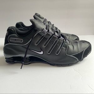 Nike Shox NZ SL Running Shoes Black Flint Grey 366363-006 Mens Size 11